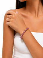 PULSERA DIJE CORAZON GRUESA