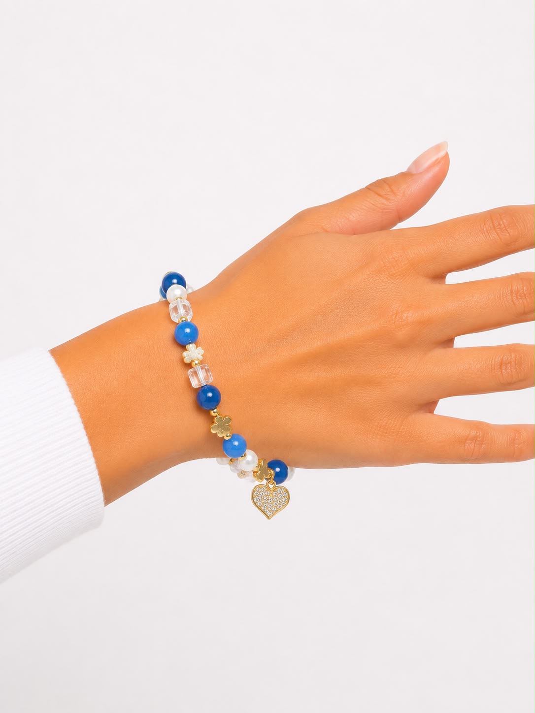 PULSERA DIJE CORAZÓN DELGADA