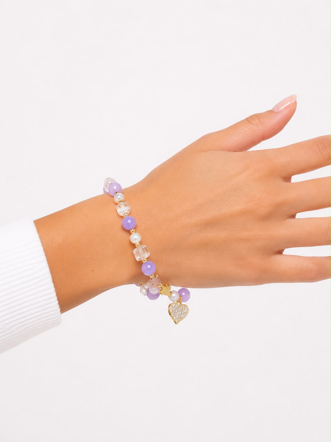 PULSERA DIJE CORAZÓN DELGADA
