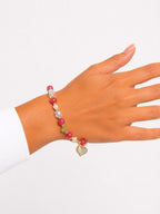 PULSERA DIJE CORAZÓN DELGADA
