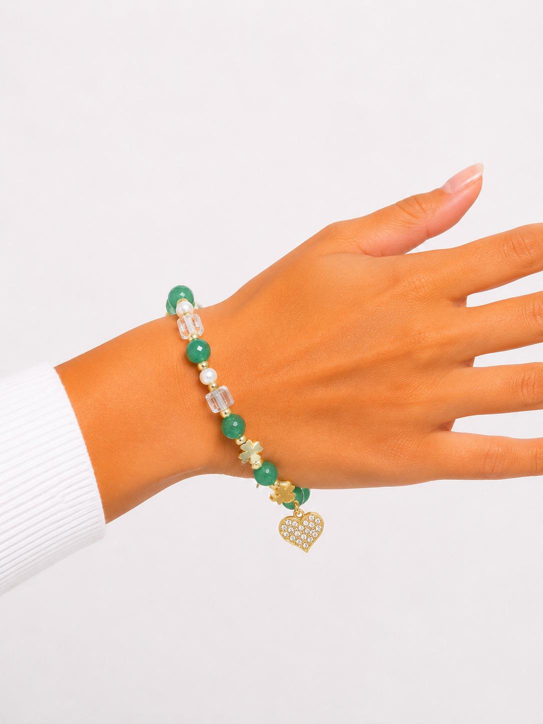 PULSERA DIJE CORAZÓN DELGADA
