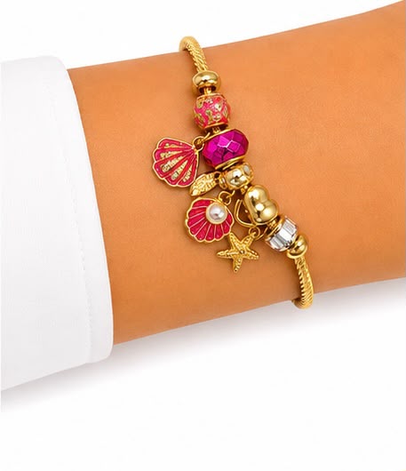 PULSERA DORADA CON DIJES