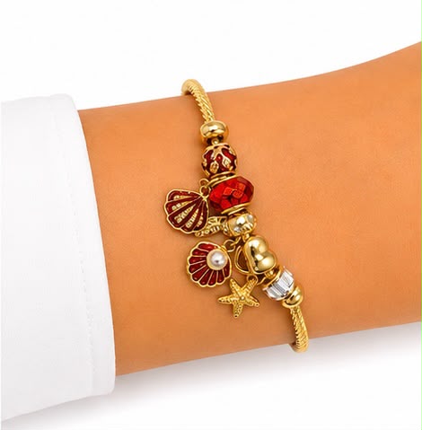 PULSERA DORADA CON DIJES