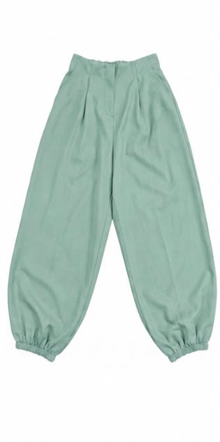 PANTALÓN CON PINZAS Y PUÑO ELÁSTICO