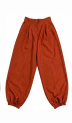 PANTALÓN CON PINZAS Y PUÑO ELÁSTICO