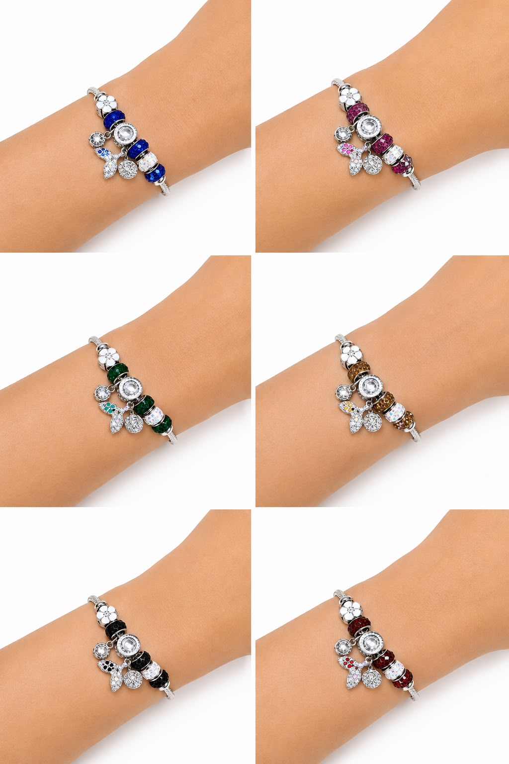 PULSERA PLATEADA CON DIJES
