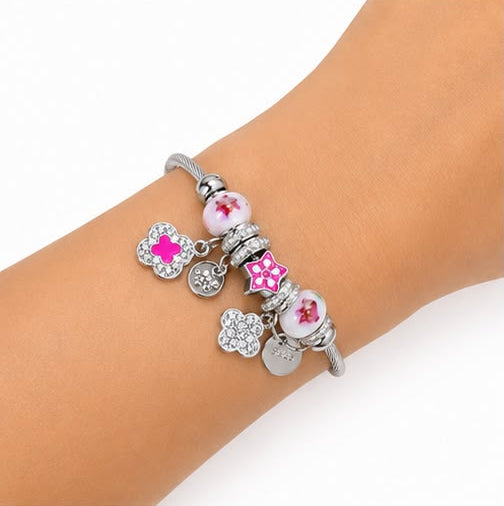 PULSERA PLATEADA CON DIJES