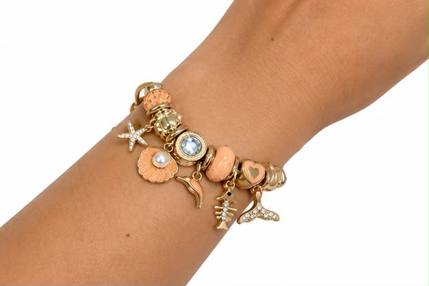 PULSERA PLATEADA CON DIJES