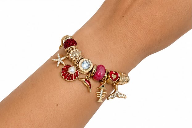 PULSERA PLATEADA CON DIJES