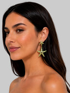 ARETES DE ESTRELLAS DE MAR LARGOS