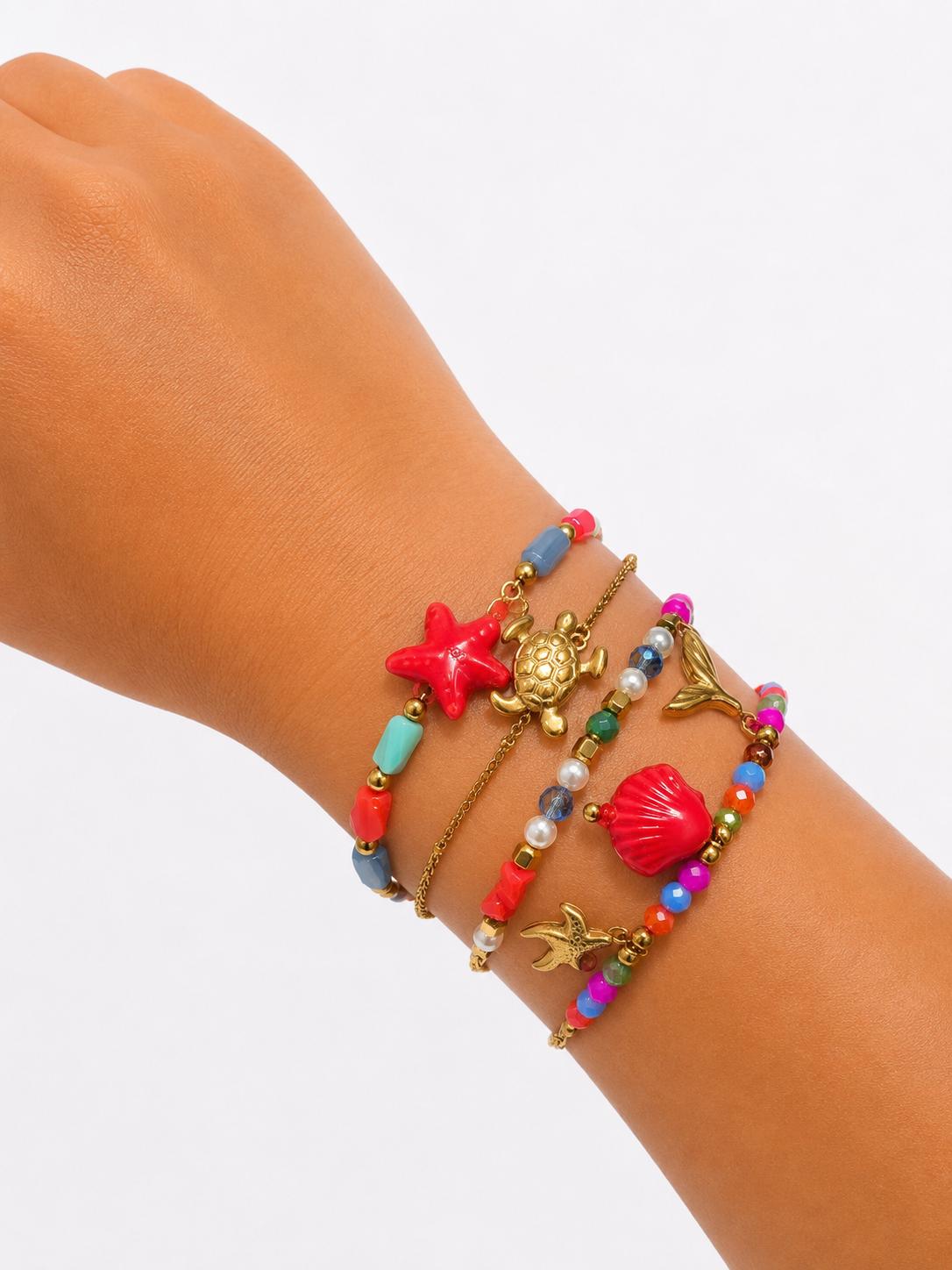 PULSERAS EN VARIEDAD DE SET DELICADAS
