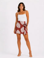 FALDA SHORT CRUZADA CON LAZO