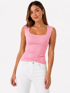 BLUSA LICRADA SIN MANGAS