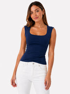 BLUSA LICRADA SIN MANGAS