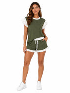 CONJUNTO CASUAL CON VOLANTES