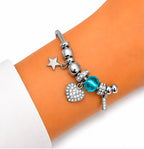 PULSERA PLATEADA CON DIJES
