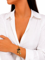 PULSERA DORADA CON DIJES
