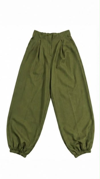 PANTALÓN CON PINZAS Y PUÑO ELÁSTICO