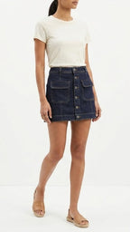 FALDA SHORT CON BOTONES