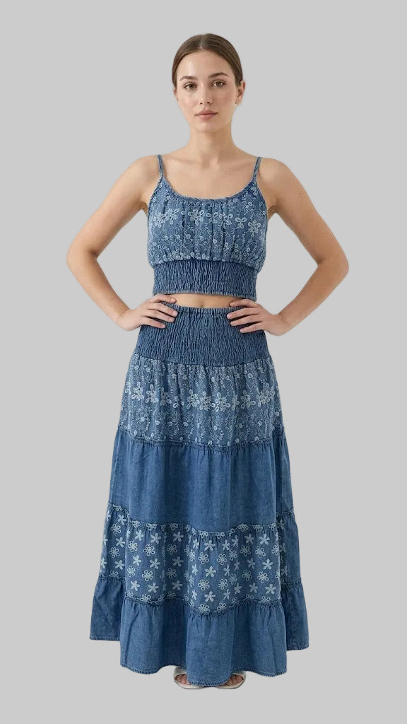 CONJUNTO DENIM BOHO