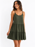VESTIDO CORTO CUELLO REDONDO