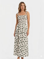 VESTIDO MIDI FLORAL