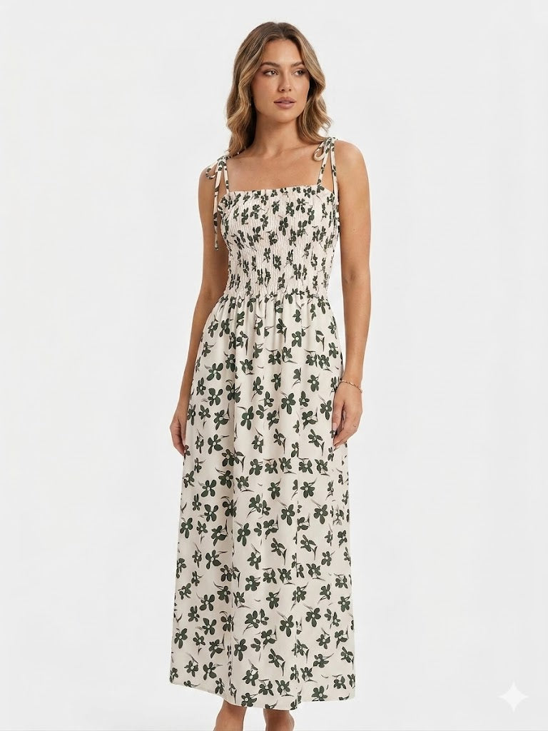 VESTIDO MIDI FLORAL