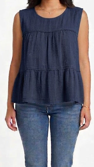 BLUSA SIN MANGAS TEXTURIZADO