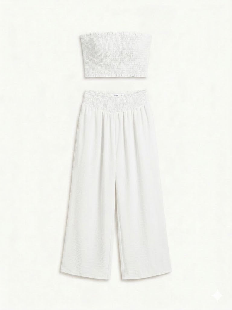 CONJUNTO BANDEAU FRUNCIDO