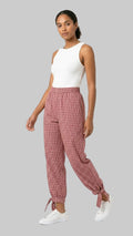 PANTALÓN VICHY CON LAZO EN LOS TOBILLOS